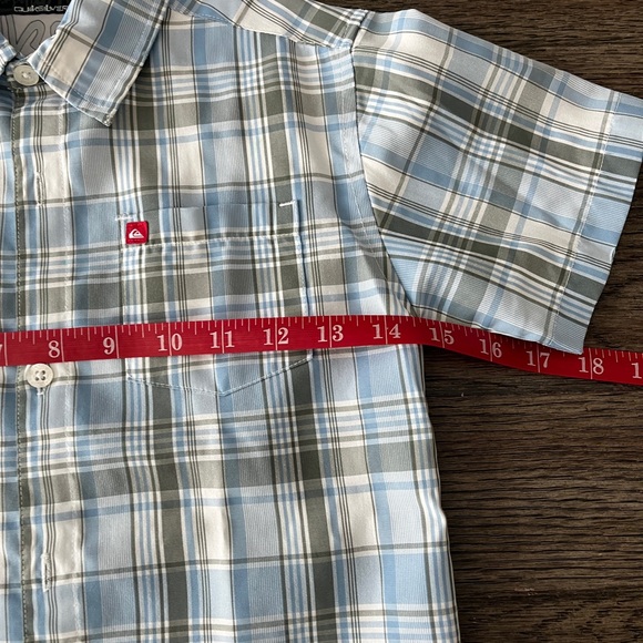 Quiksilver Button Down Madras Plaid Kids - Picture 6 of 15